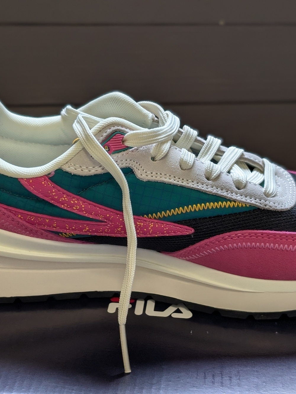 FILA Pink & Teal Sneakers